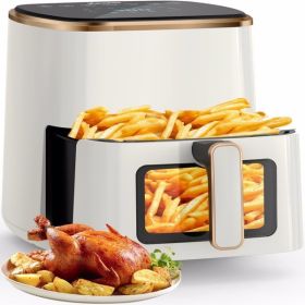 Air Fryer, VEWIOR 5.3Qt Airfyer with Viewing Window, 7 Custom Presets Large Air Fryer Oven with Smart Digital Touchscreen