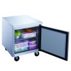 Dukers Single Door Commercial Undercounter Workbench Refrigerator made by stainless steel